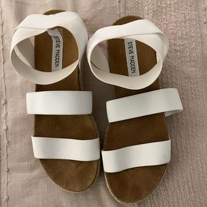 Steve Madden white espadrilles